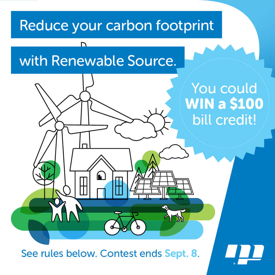 Power your home with renewable source. Win a $100 bill credit!